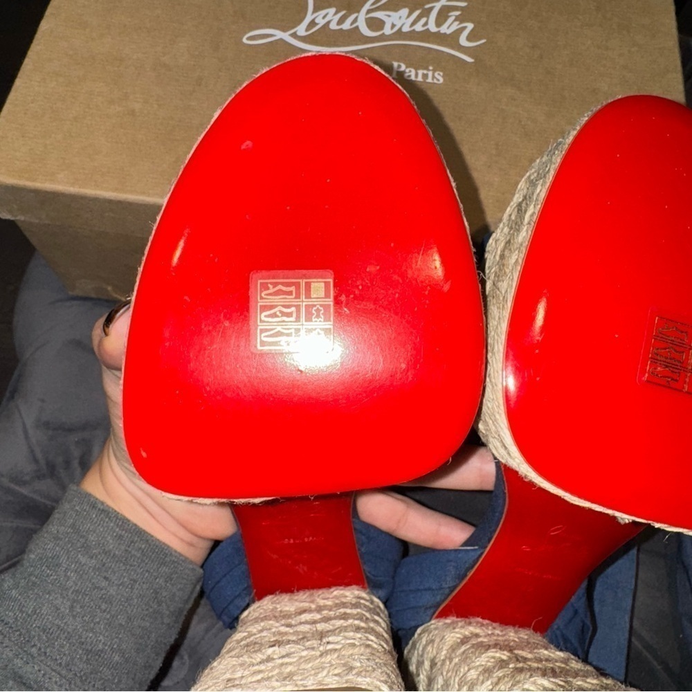 New Size 40 Christian Louboutin Mariza Du Desert Sandals - Picture 8 of 10